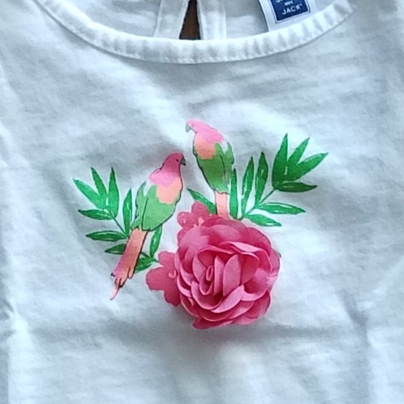 Janie and Jack Parrots and Flower Tee - Picture 2 of 3